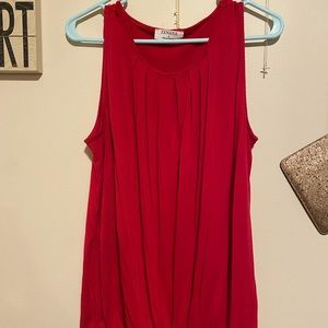 Red dressy tank. Like new!!